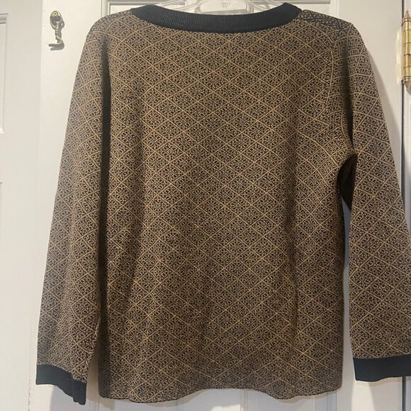 Weekend Max MaraNavy/Gold Crew Neck - Size XL - Picture 3 of 6